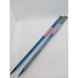 2 Sets Vintage Boyes Aluminum Knitting Needles Sizes 6 & 8 (14inch)